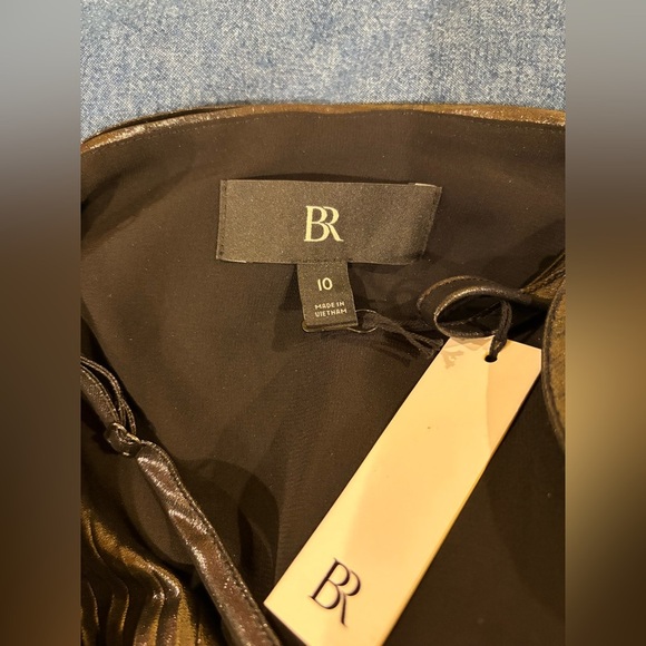 Banana Republic Odetta metallic maxi dress gunmetal sz 10 new with tag NWT - Picture 7 of 7